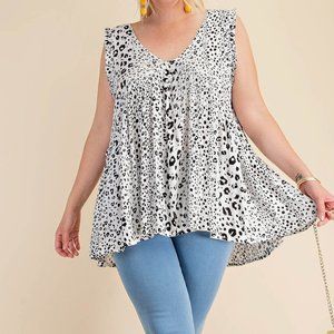 NWT Plus Size V-Neck Swing Tank Top - Sizes 1x - 3x